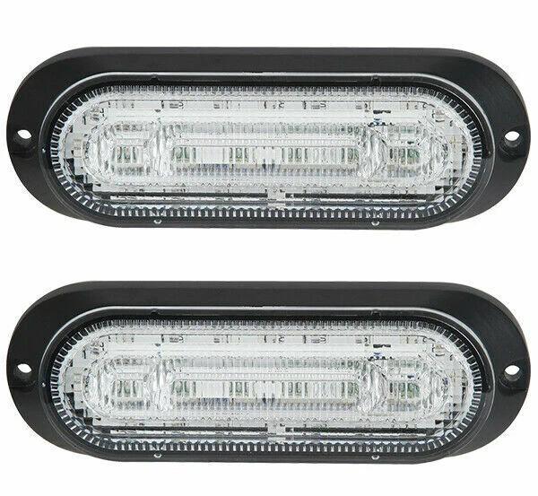 Coppia Lampada di Avvertimento LED R10 R65 con Stop/Coda -12/24V Recupero/Tipper/Skip Wagon