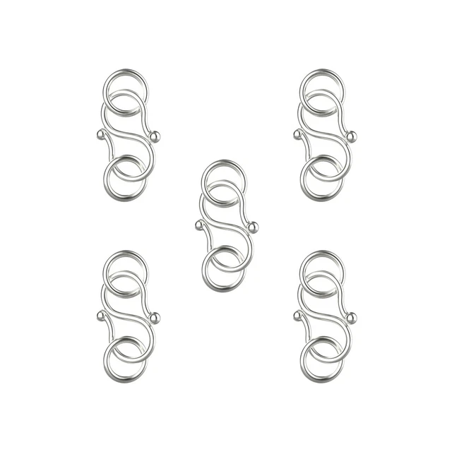 5 piezas broches acortadores de langosta hebilla broches de plata 925 para joyería