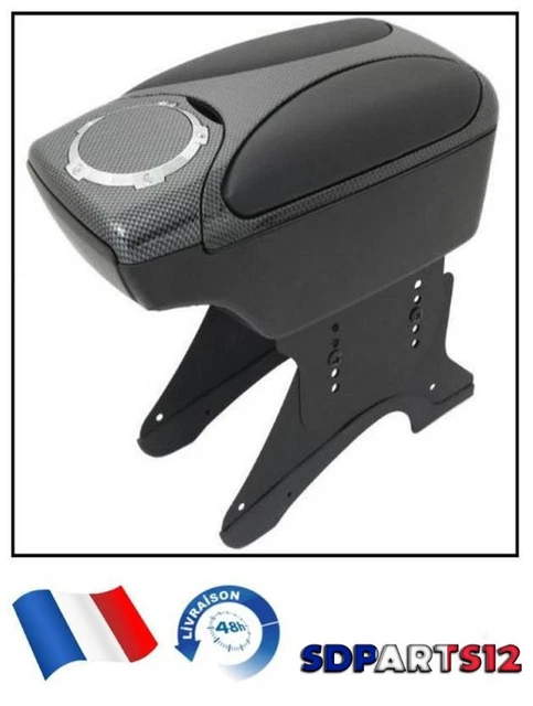 Accoudoir Console Centrale Pour Renault Scenic, Laguna, Megane - Rangement Et Porte-gobelets - Gris