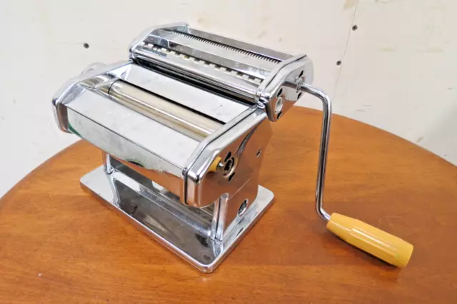 Marcato Atlas Model 150 Hand Crank Pasta Maker With Attachment Made In Italy
