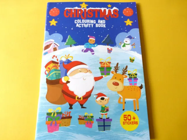 Malbuch Mal-und Aktivitätenbuch #3 für Kinder Weihnachten mit Sticker ca:30x21cm