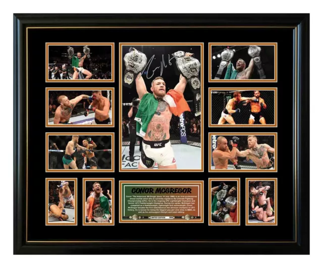 Conor Mcgregor Ufc Champion Poster Signed Limited Edition Framed Memorabilia 3