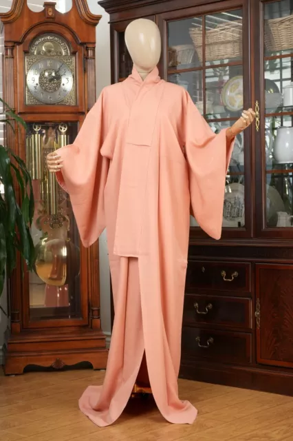 Dear Vanilla Japanese Silk Iromuji Kimono Women's Authentic Japan Vintage Mint