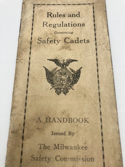 1930S MILWAUKEE WISCONSIN Safety Commission Rules Regulations Safety 