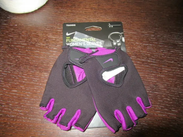 Nike Fitness Workout Training Gloves Women's Large nwt Free Shipping