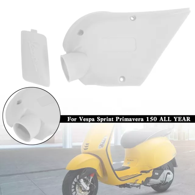 Engine Guard Gearbox Transmission Cover For Vespa Sprint Primavera 150 White