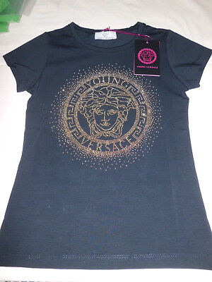 Versace Young  T- Shirt Black  Medusa Metal  size S