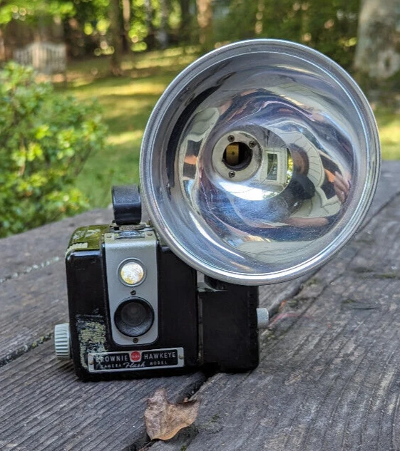 Brownie Hawkeye Camera with Flash Attachment
