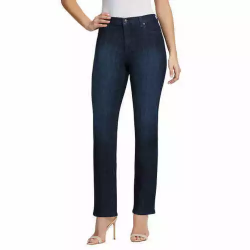 GLORIA VANDERBILT Size 8 Classic Fit Slimming AMANDA Jeans Dark Blue