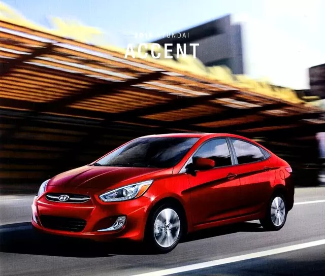 2015 Hyundai Accent Sedan + Hatchback—U.s. Dealer Sales Brochure—New Nos