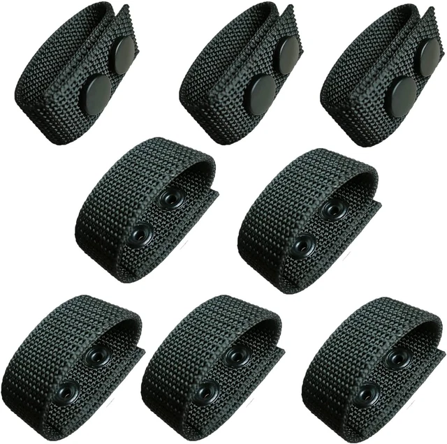 Duty Belt Keeper Stays Holders Nylon Double Snaps for 2¼" Wide Security Belt