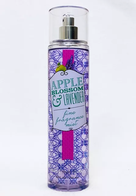 1 Bath & Body Works  APPLE BLOSSOM LAVENDER Fine Fragrance Mist Body Spray 8 oz