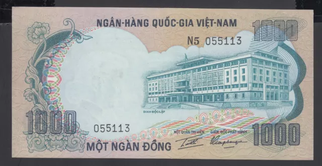 South Vietnam  1000 Dông 1972   XF  P. 34,    Banknotes, Circulated