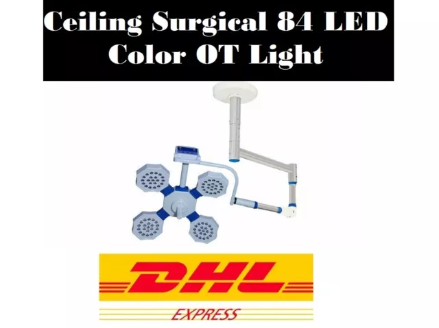Surgery OT LED Surgical Light Ceiling Mobile Lamp Examination Field Size 12-30cm