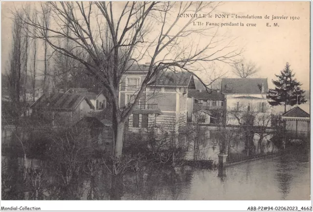 ABBP2-94-0099 - JOINVILLE-LE-PONT - inondation de janvier 1910 - l'ile fana