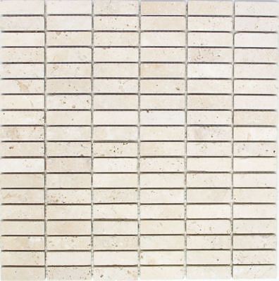 Palillos de mosaico de piedra natural travertino pulido aplanado 43-46158_b|1 estera