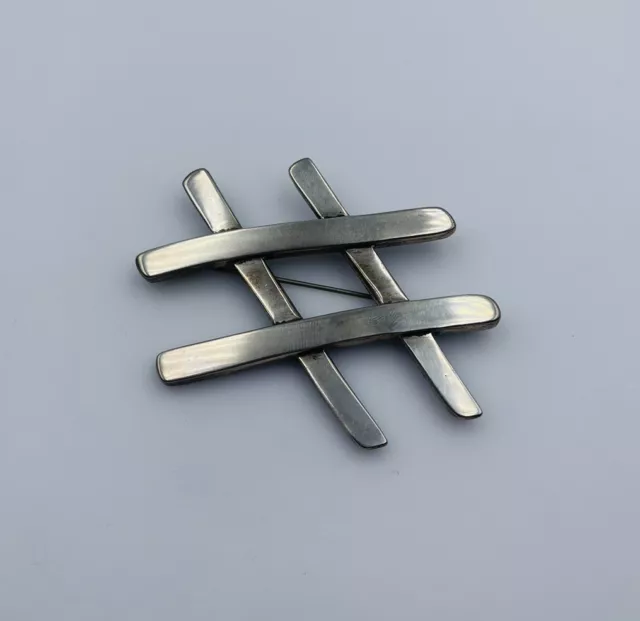 Tiffany & Co.Vintage Authentisch Paloma Picasso Sterlingsilber Hashtag Pfund Pin