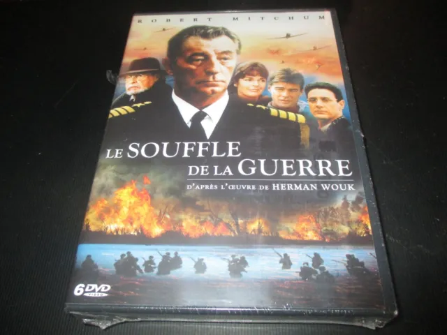 COFFRET 6 DVD NEUF "LE SOUFFLE DE LA GUERRE" Robert MITCHUM