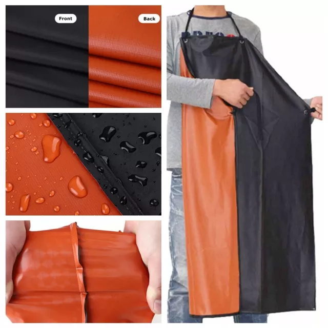 1Pc PVC Nylon Heavy Duty Strong Lightweight Waterproof Work Protective Apron