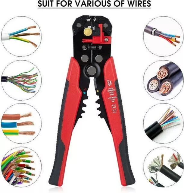Professional Automatic Wire Striper Cutter Stripper Crimper Pliers Terminal Tool 2
