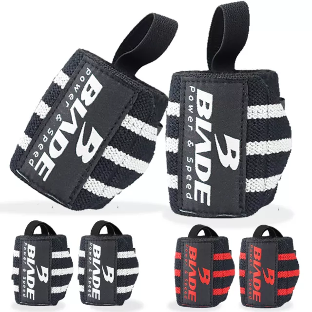 Blade Weight Lifting Straps Heavy Duty Gym Wrist Wraps Workout Brace Support