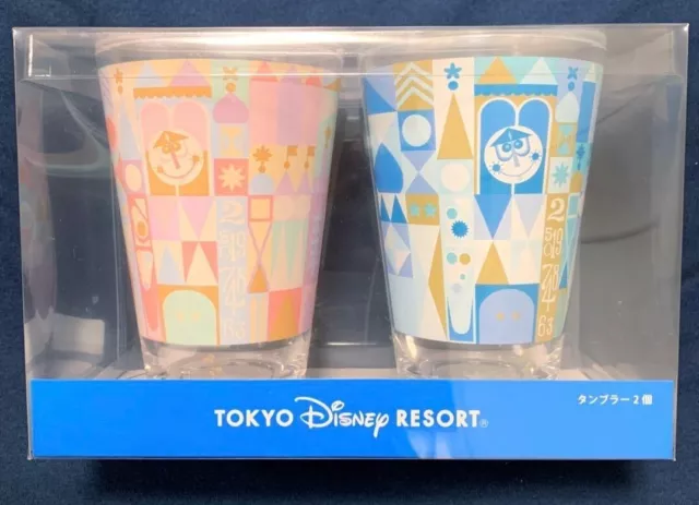 Tokyo Disney Resort It's a Small World Tumbler set Park Motif Goods New