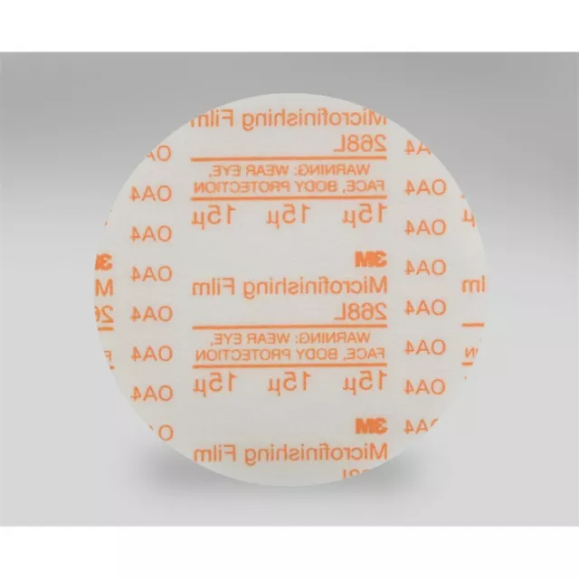 66 Each 3M 268L PSA 8"xNH 15 Micron Orange Microfinishing Disc 76967