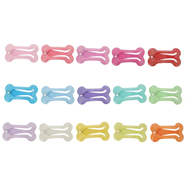 15 Pcs Épingle À Cheveux Pour Animaux De Compagnie Alliage Enfant Pinces Chien