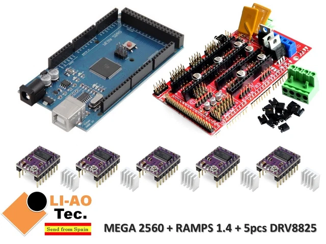 5x Modules DRV8825 StepStick + RAMPS 1.4 - Pour Imprimante 3D - Neufs Génériques