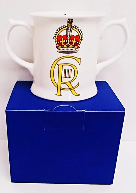 Cypher King Charles III Mug 10oz Fine China Gift Box Loving 2 Handle Coronation