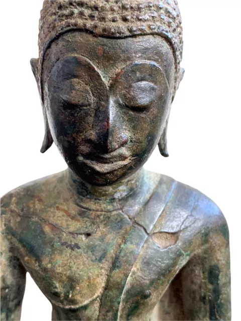 Buddha Bronze Sculpture ~ Burmese ~ Antique