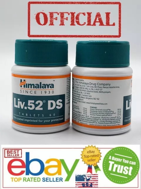 2 Packungen 100 % natürliches Himalya Health Care Liv 52 200 Tabs. Versand...