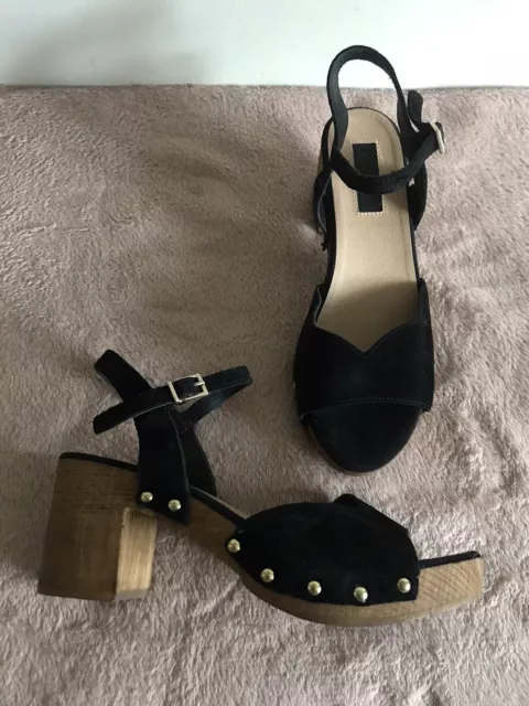 Topshop black platform discount sandals