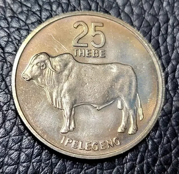 1984 Botswana 25 Thebe Coin