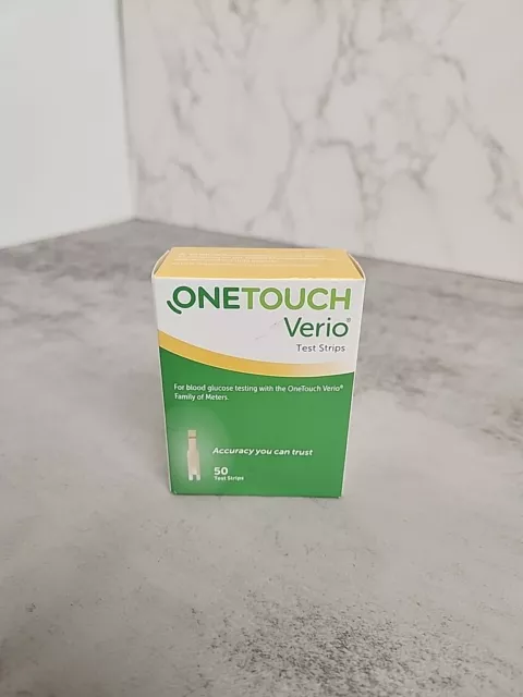 OneTouch Verio Test Strips - 50 Count Sealed Exp 07/2024