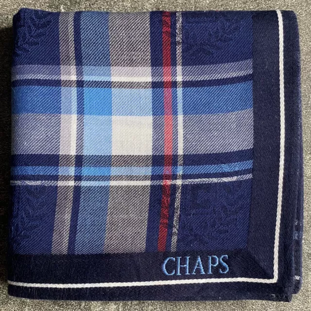 Handkerchief Men's Vintage Blue Vintage Plaids & Checks Cotton Pocket Square 18"