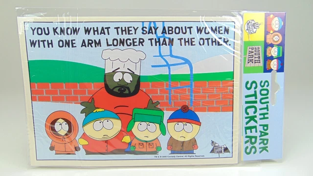 Stickers Autocollant 20Cm X 15Cm  South Park Comedy Central Vintage 2000