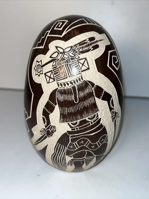 Hopi Incised Pottery Seed Jar by Carla Nampeyo & Reuel Claw 5"