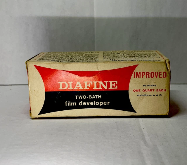 Diafine Film Developer Dos Baños Lata Sellada Cuarto Oscuro (Raro) Reedición