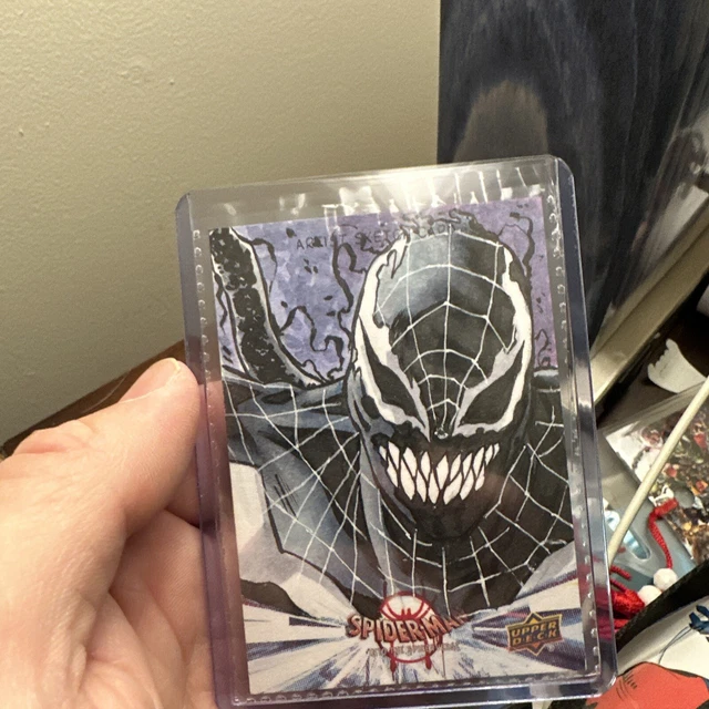 2021 UD Spider-Man Into the Spider-Verse Sketch Mathew Lopez Venom . 1 Of 1
