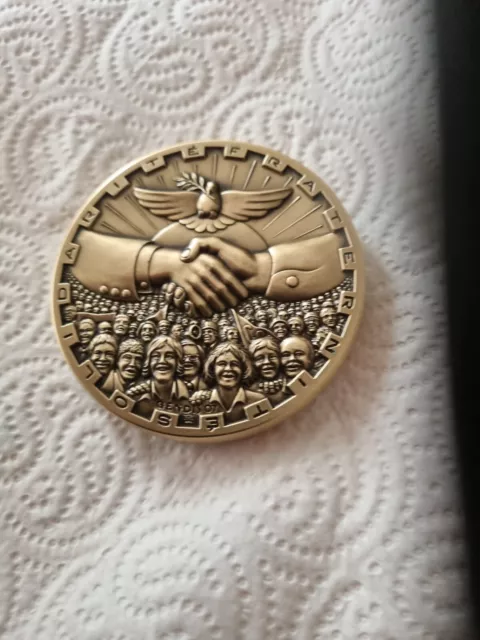 médaille bronze monnaie, de paris TRES BELLE MÉDAILLE DE LA CGT