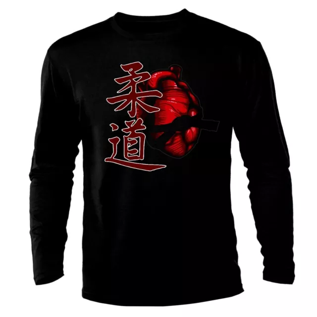 Judo Heart Karate Samurai Martial Arts MMA Long Sleeve T-Shirt