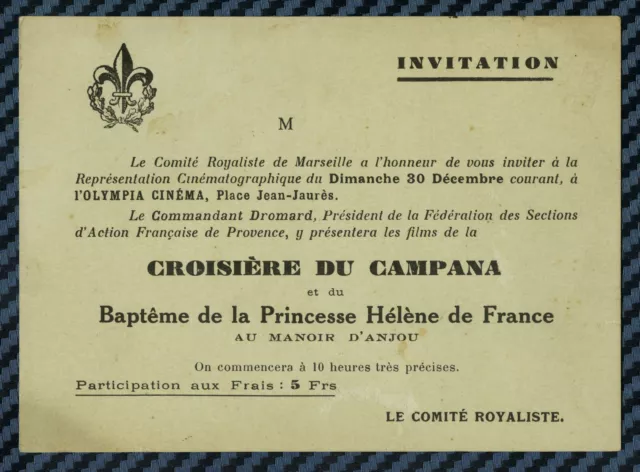 CARTON INVITATION BAL "Comite France-Amerique" 1948 Famille De Broglie  Caffery EUR 12,00 - PicClick FR