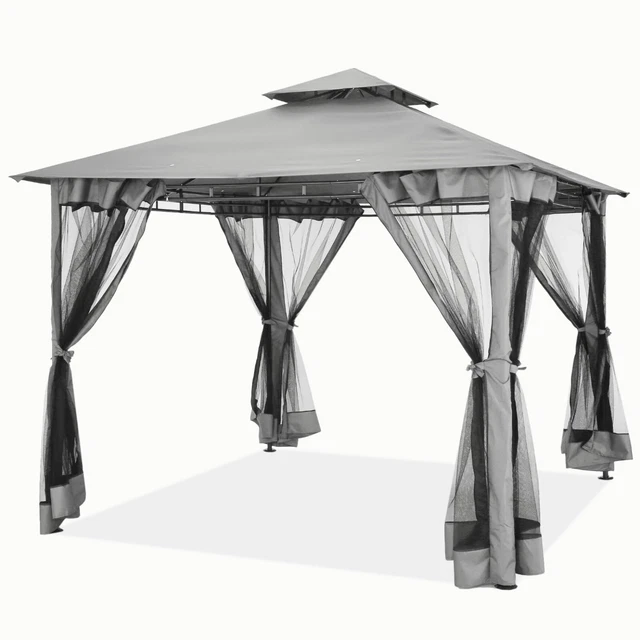 Pavillon 3x3 m Gartenpavillon Gartenzelt Partyzelt Pavilon Pavillion Festzelt
