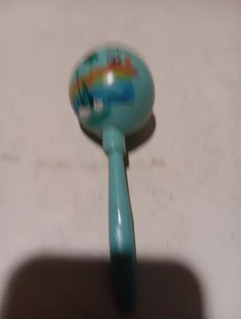 Gourd Maracas Hand Painted in Mexico, Musical Percussion Rattle COZUMEL