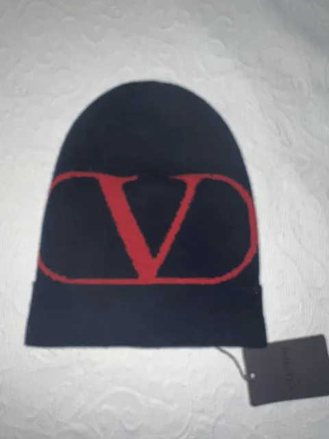 Valentino GARAVANI Beanie Hat New With Tag Made In Italy Wool/cashmere Unisex