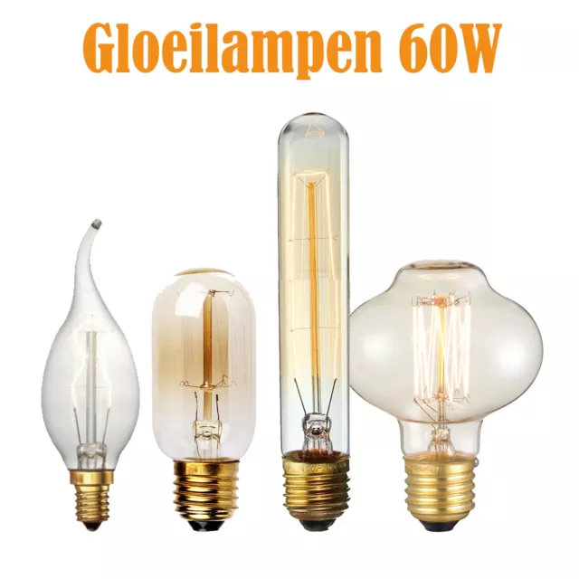 E27 Glühbirne Vintage Edison Filament Retro Leuchtmittel Warmweiss Bernstein