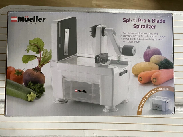 Mueller Spiral Pro Spiralizzatore 4 lame. Nuovo con scatola
