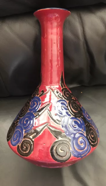 Beautiful 1930 Art Deco Ceramic Vase LA MAITRISE Maurice DUFRENE