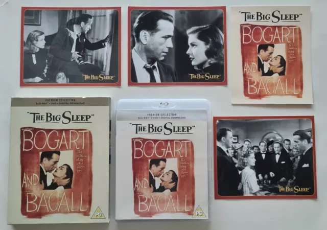 The Big Sleep Blu-ray & DVD with Artcards 1946 Humphrey Bogart Lauren Bacall